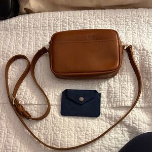 Portland Leather Brown Camera Bag and Card Case